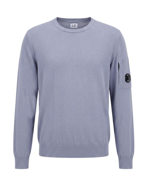 C P Company Blue Lilac Sweater Cotton for men