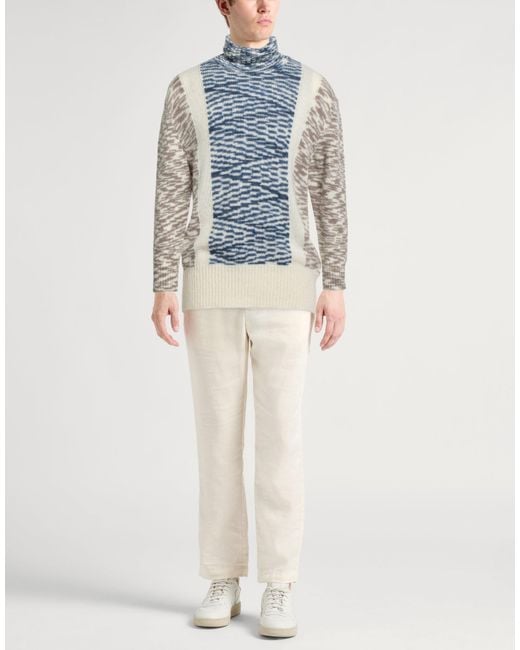 Daniele Fiesoli Blue Turtleneck for men