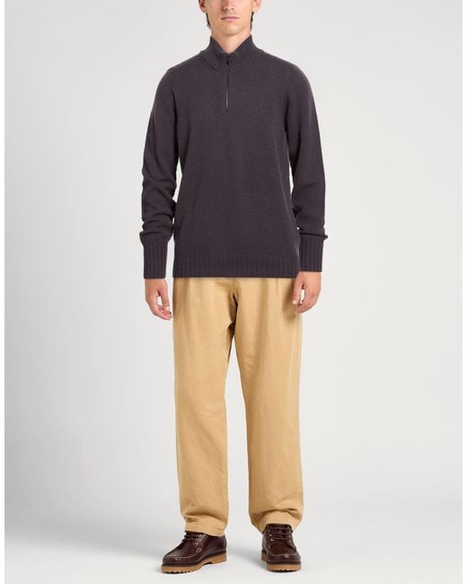 Drumohr Blue Turtleneck Lambswool for men