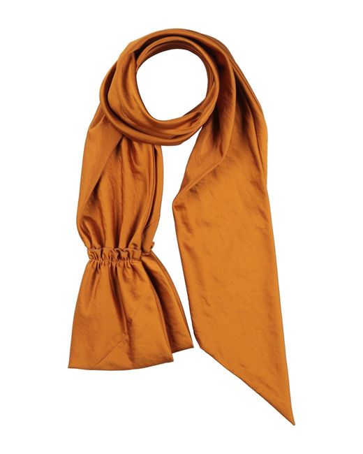 Forte_forte Orange Marigold Scarf Polyester