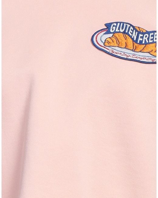 Opening Ceremony Pink Sweatshirt Cotton, Elastane, Polyester