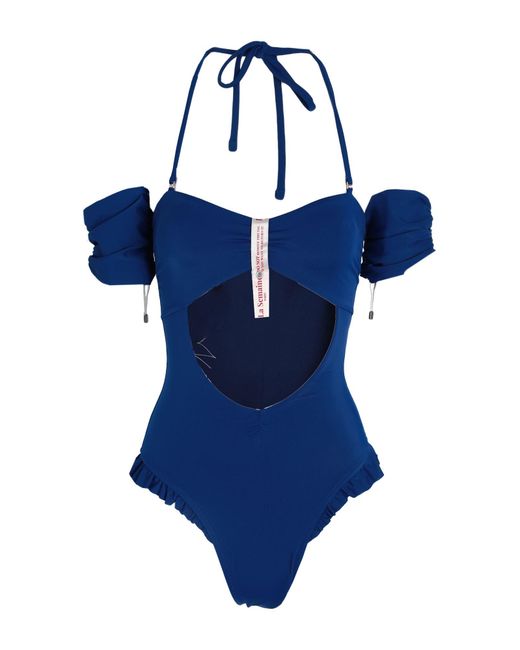 LA SEMAINE Paris Blue One-piece Swimsuit