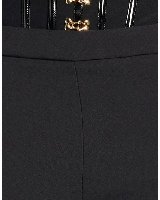 Elisabetta Franchi Black Pants Polyester, Elastane