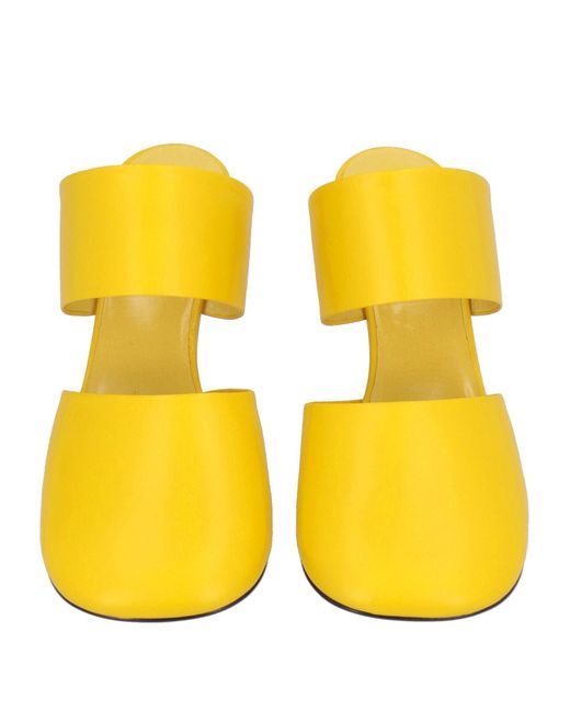 Jil Sander Yellow Mules & Clogs