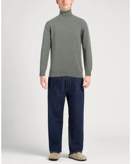 Alpha Studio Gray Turtleneck for men