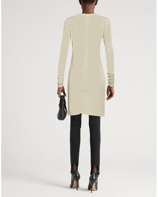 Rick Owens Natural T-Shirt Viscose, Silk