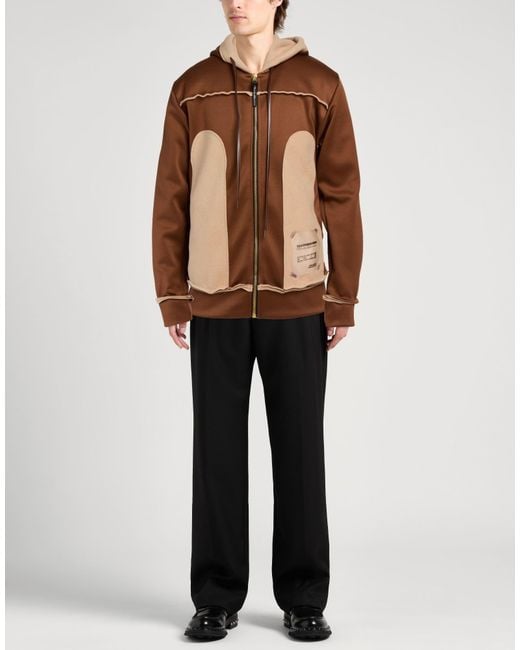 Takeshy Kurosawa Brown Jacket Polyester, Elastane for men