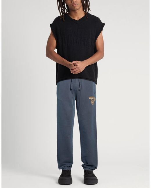 Woolrich Blue Pants Cotton for men