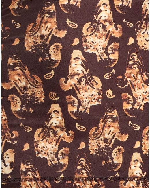 KNWLS Brown Dark Mini Dress Polyester, Elastane