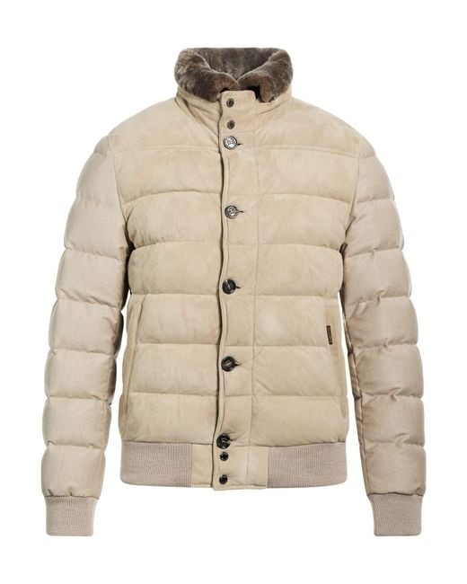 Moorer Natural Puffer Ovine Leather, Virgin Wool, Cashmere for men