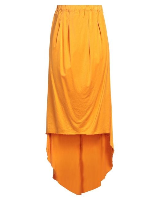 Jijil Orange Midi Skirt