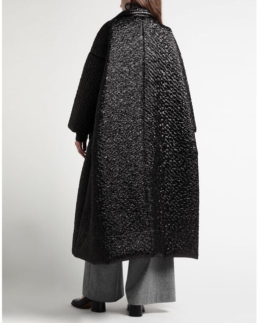 Maison Margiela Black Coat Polyamide, Polyester