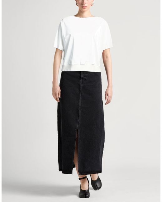 Rick Owens White Top Cotton, Polyurethane, Elastane