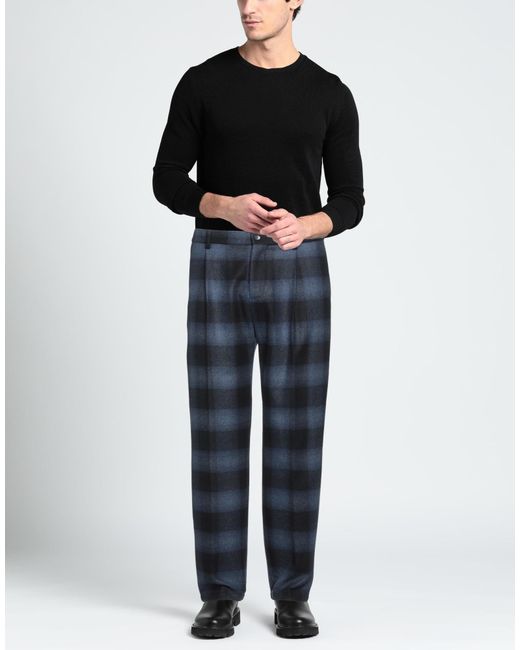 Paoloni Blue Pants for men