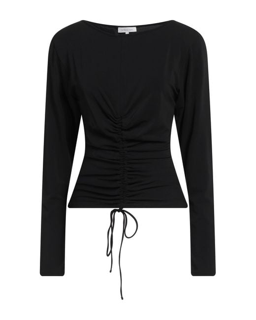 Patrizia Pepe Black Top Acetate, Polyamide, Elastane