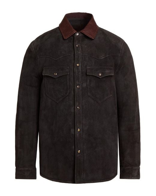 Fortela Black Dark Jacket Leather for men