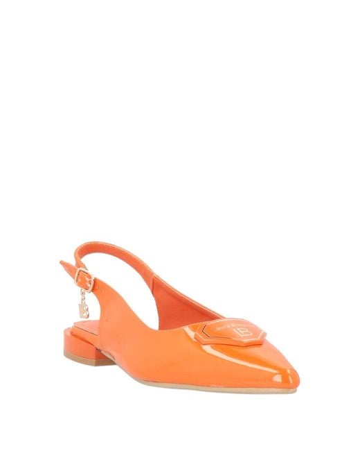 Laura Biagiotti Orange Ballet Flats