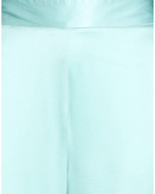Roberto Collina Blue Pants Silk, Elastane