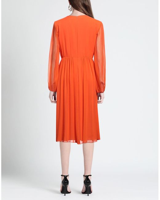 Max Mara Studio Orange Midi Dress