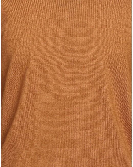 Peuterey Brown Camel Turtleneck Wool for men