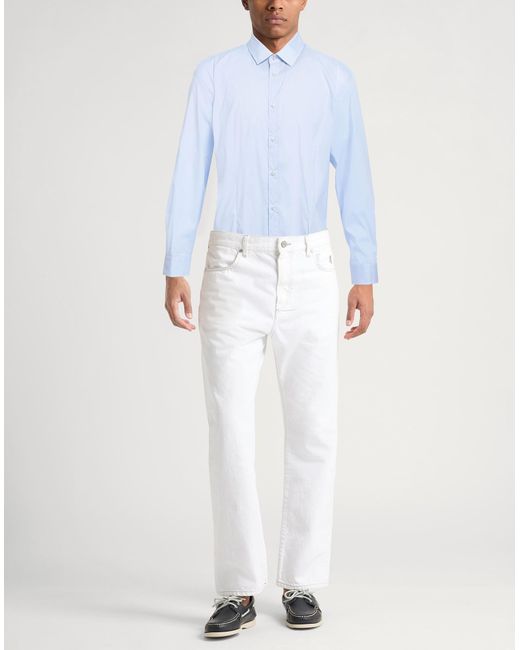 Brian Dales Blue Sky Shirt Cotton, Polyamide, Elastane for men