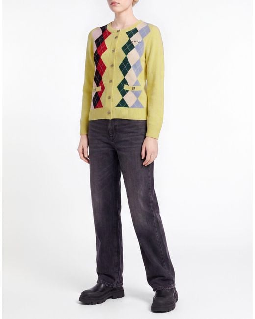 Ganni Yellow Cardigan