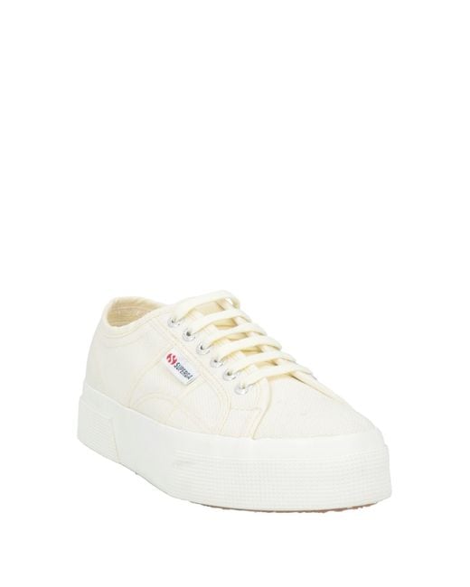 Superga White Sneakers Textile Fibers