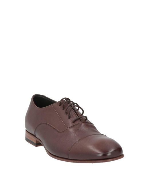 Pantanetti Brown Lace-Up Shoes