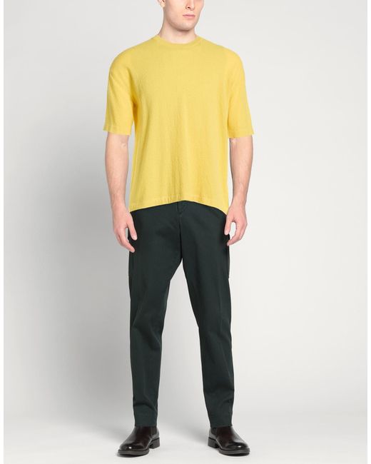 Pullover Roberto Collina pour homme en coloris Yellow