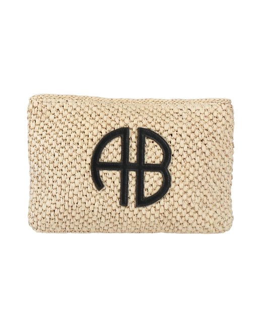 Anine Bing Natural Sand Handbag Cellulose, Leather