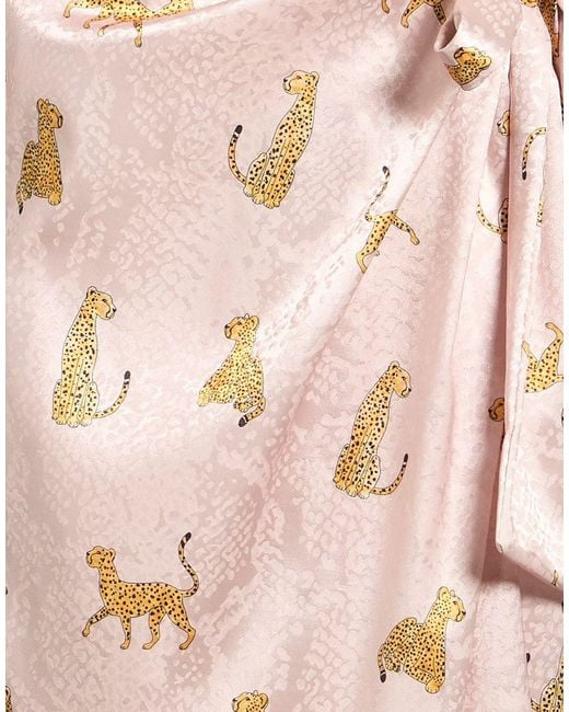 Dixie Pink Midi Dress Polyester, Elastane