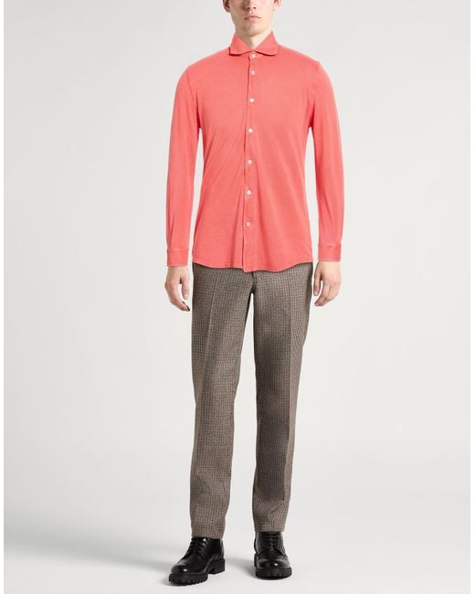 Camisa Fedeli de hombre de color Pink