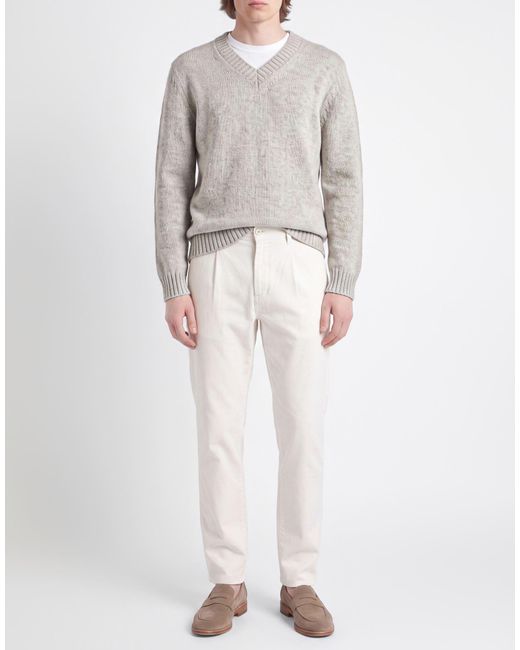 Eleventy Gray Light Sweater Wool for men