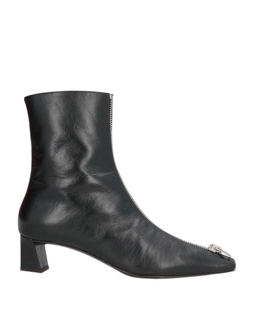 Giuseppe Zanotti Black Ankle Boots Leather