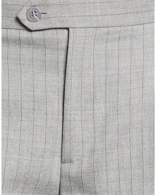 Twinset Gray Pants Polyester, Viscose, Wool, Elastane