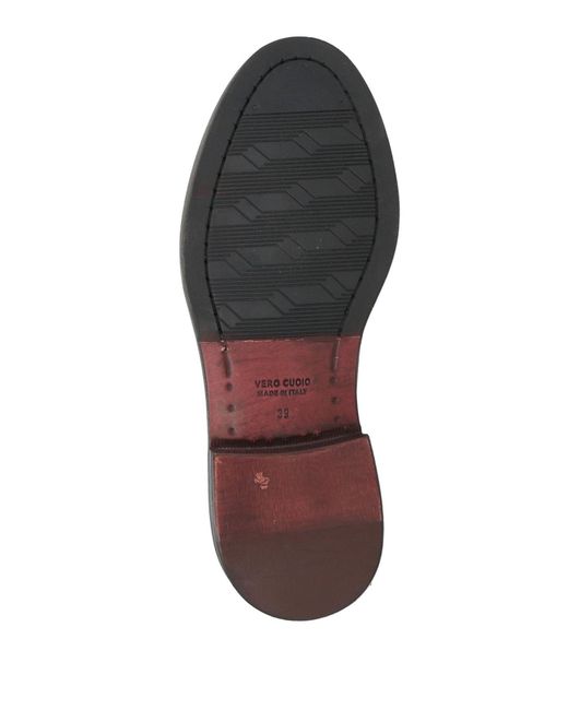 Pawelk's Brown Lace-Up Shoes Leather