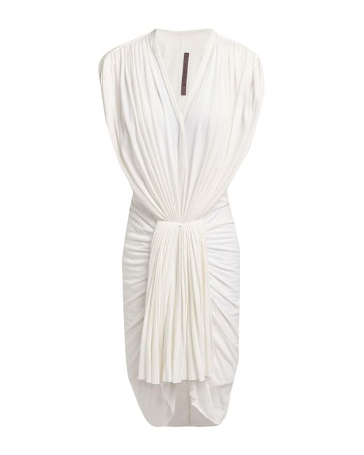 Rick Owens White Ivory Top Viscose, Cotton, Polyamide