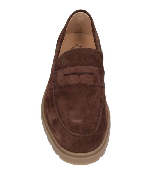 Tod's Brown Loafers Leather for men