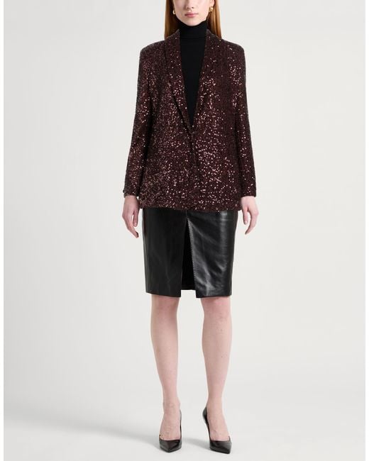 Manila Grace Purple Blazer Polyester, Lamous