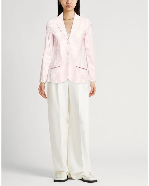 Carla G Pink Blazer Cotton, Polyamide, Elastane