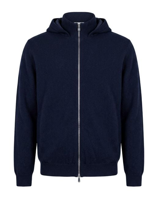 Fedeli Blue Midnight Jacket Cashmere for men