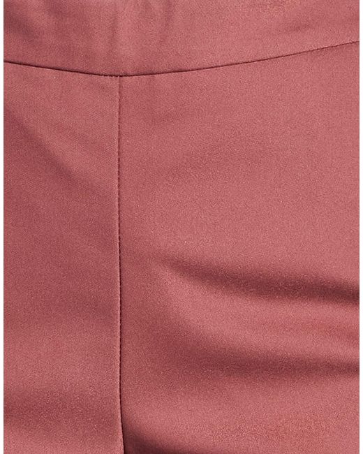 Maliparmi Red Pants Cotton, Polyamide, Elastane