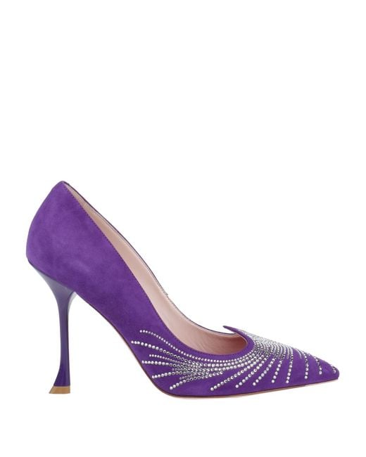 Roger Vivier Purple Pumps Leather