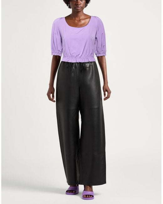 Manila Grace Purple Top Polyester, Cotton