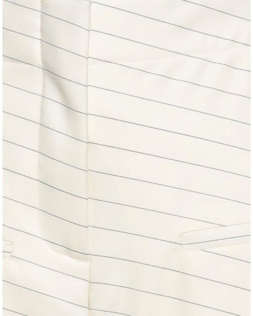 J.W. Anderson White Ivory Pants Wool, Polyester, Elastane