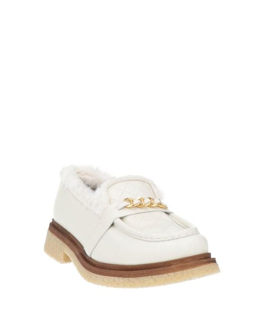 Nila & Nila White Loafers Calfskin