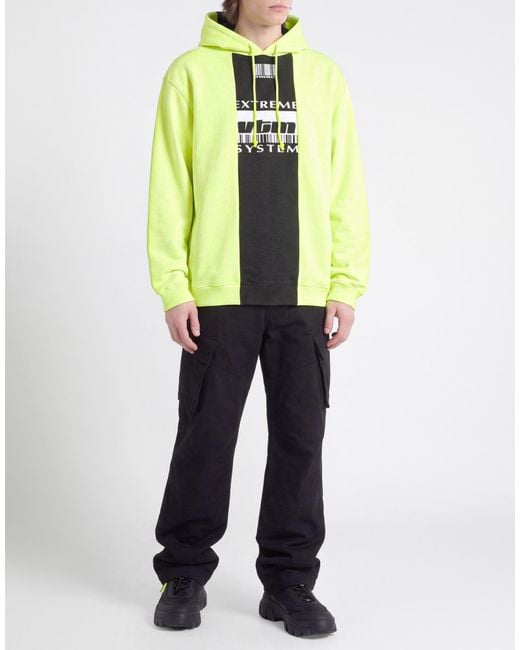 Vetements Yellow Sweatshirt Cotton, Polyester for men
