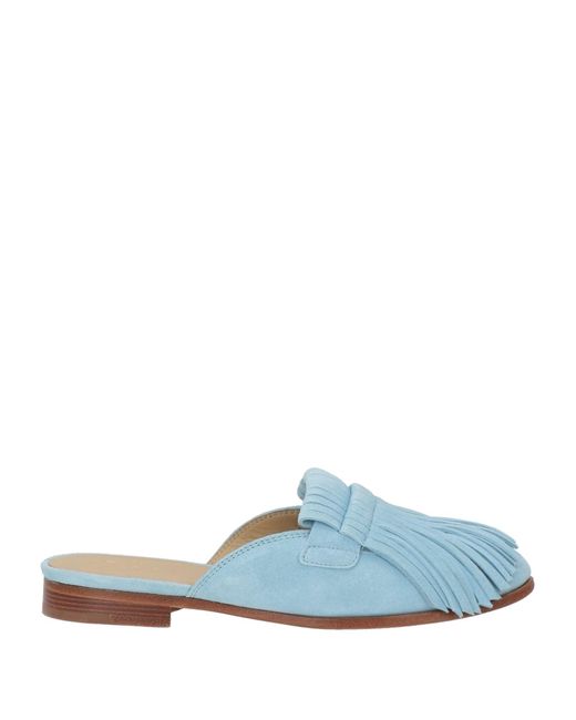 CALÒ Blue Mules & Clogs