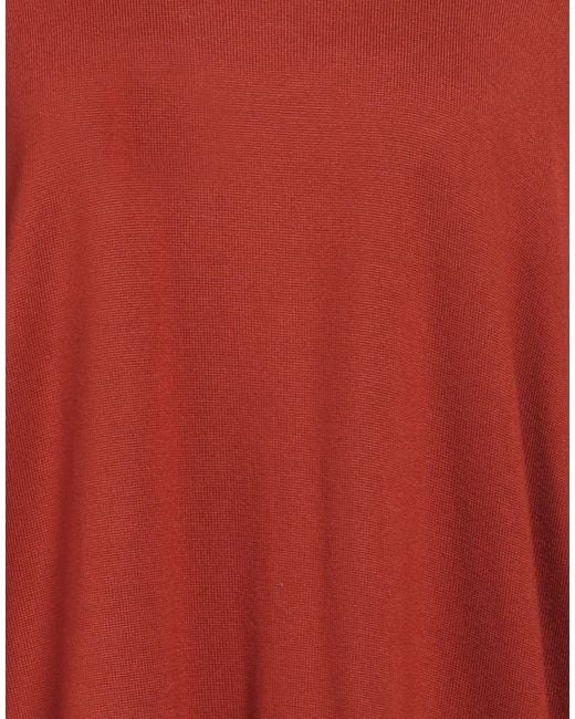 Massimo Alba Red Turtleneck Wool