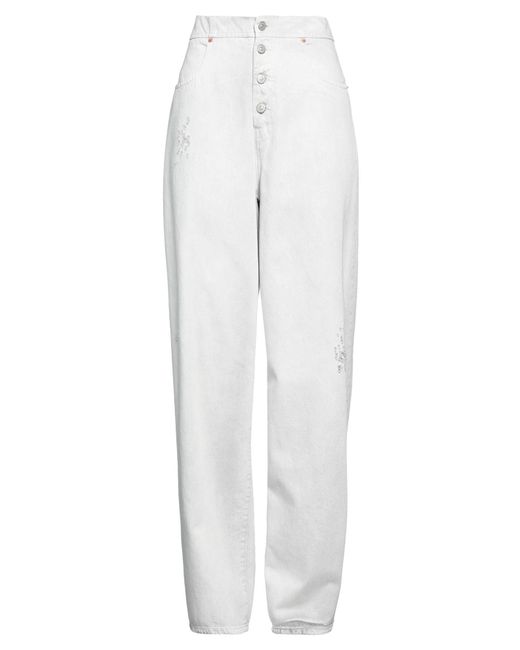 MM6 by Maison Martin Margiela White Jeans